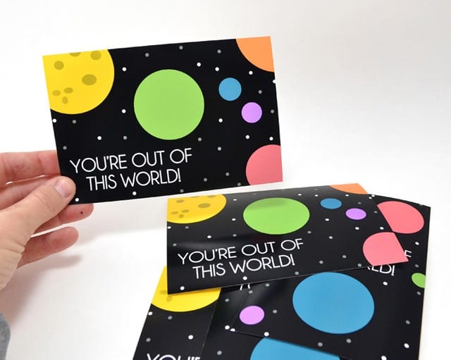 Space Lip Balm Valentine Printables