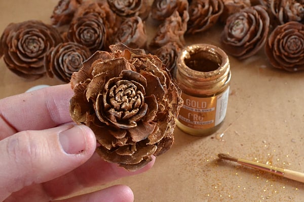 DIY Fall Cinnamon-Scented Pine Cones