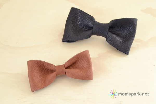 DIY Leather Hair Bows Tutorial