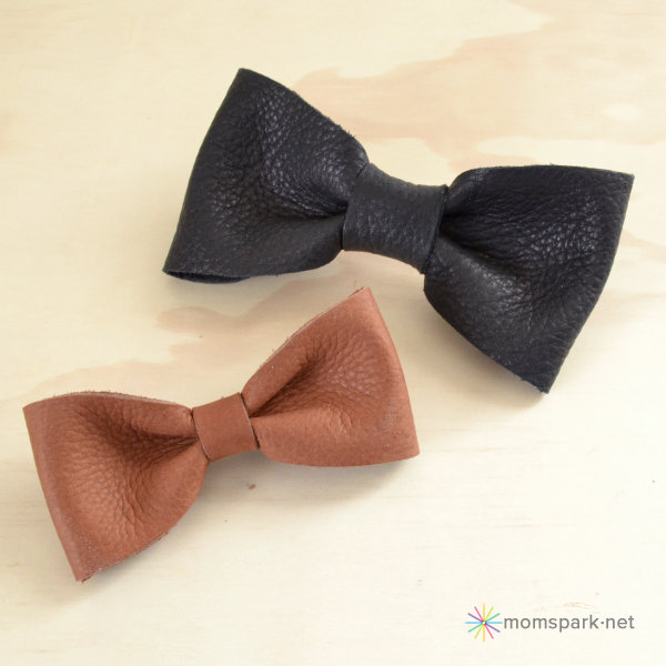 DIY Leather Hair Bows Tutorial