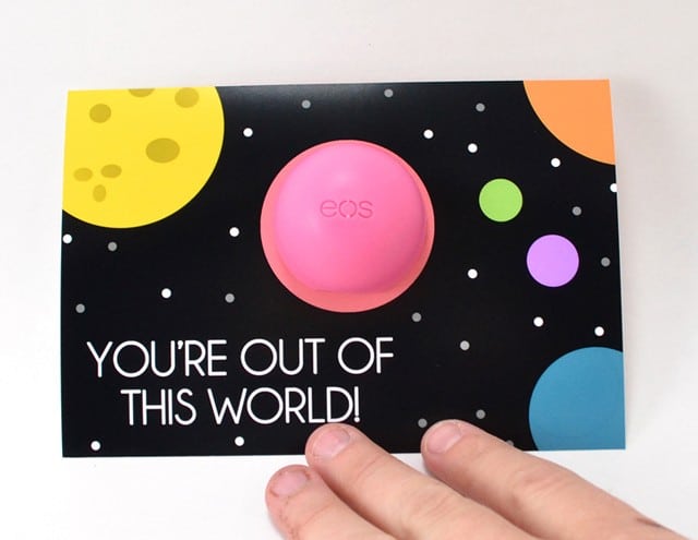 Space Lip Balm Valentine Printables