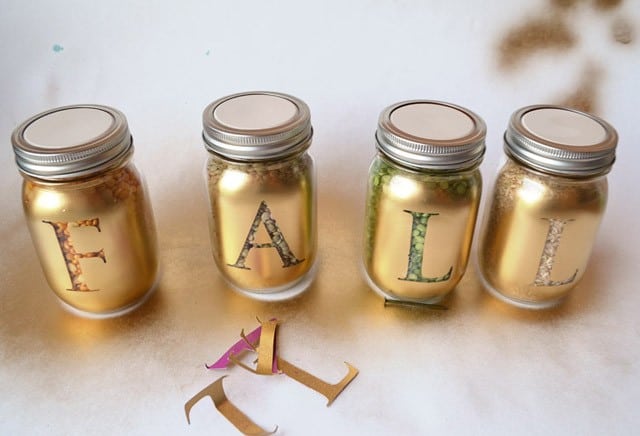 DIY Fall Harvest Mason Jar Craft