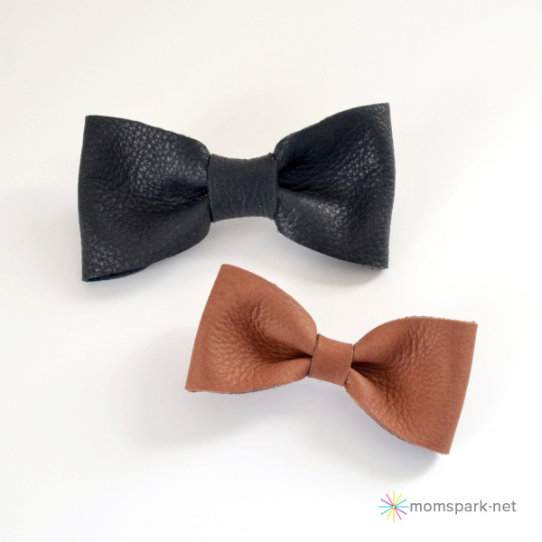 DIY Leather Hair Bows Tutorial