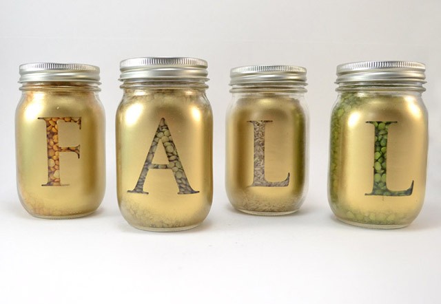 DIY Fall Harvest Mason Jar Craft