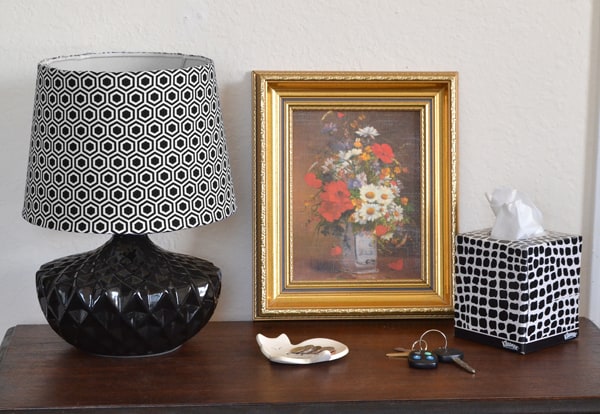 DIY Mod Podge Lampshade Makeover