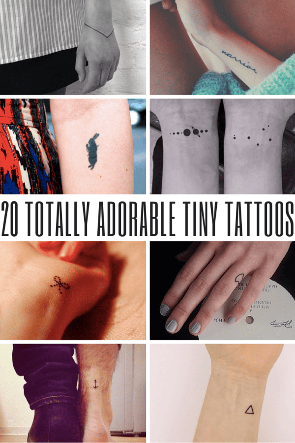 20 Totally Adorable Tiny Tattoos