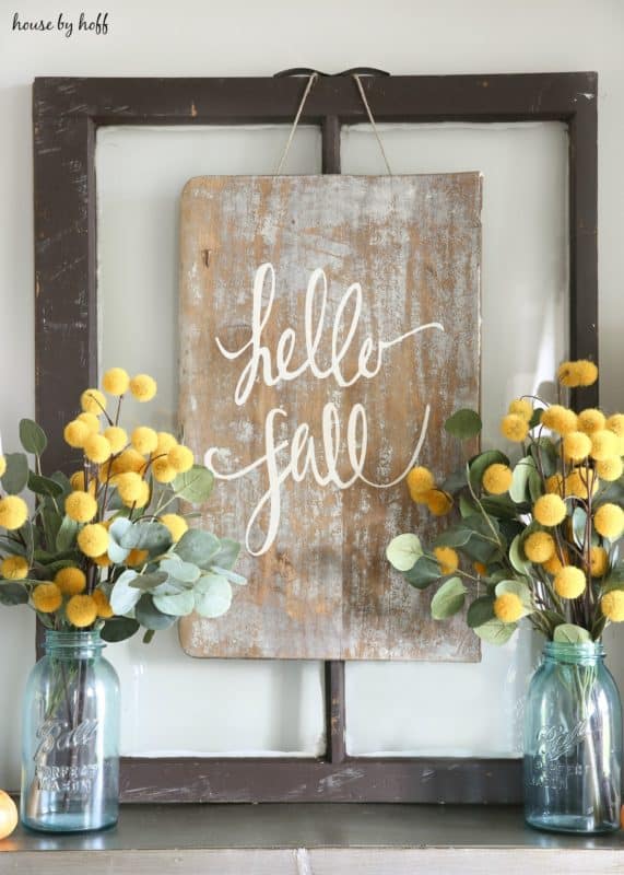 DIY Farmhouse Sign for Fall