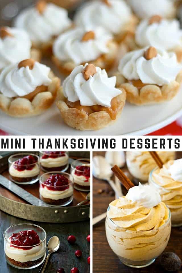 Mini Thanksgiving Desserts