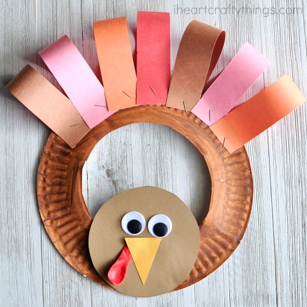 Paper Plate Turkey Wreath