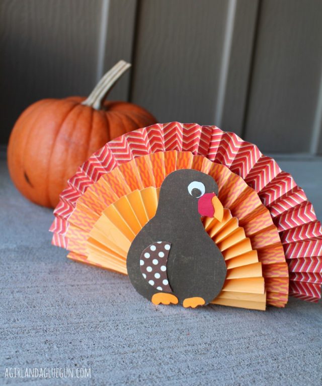 Paper Fan Turkey Craft