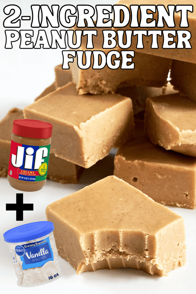 2-Ingredient Peanut Butter Fudge Recipe