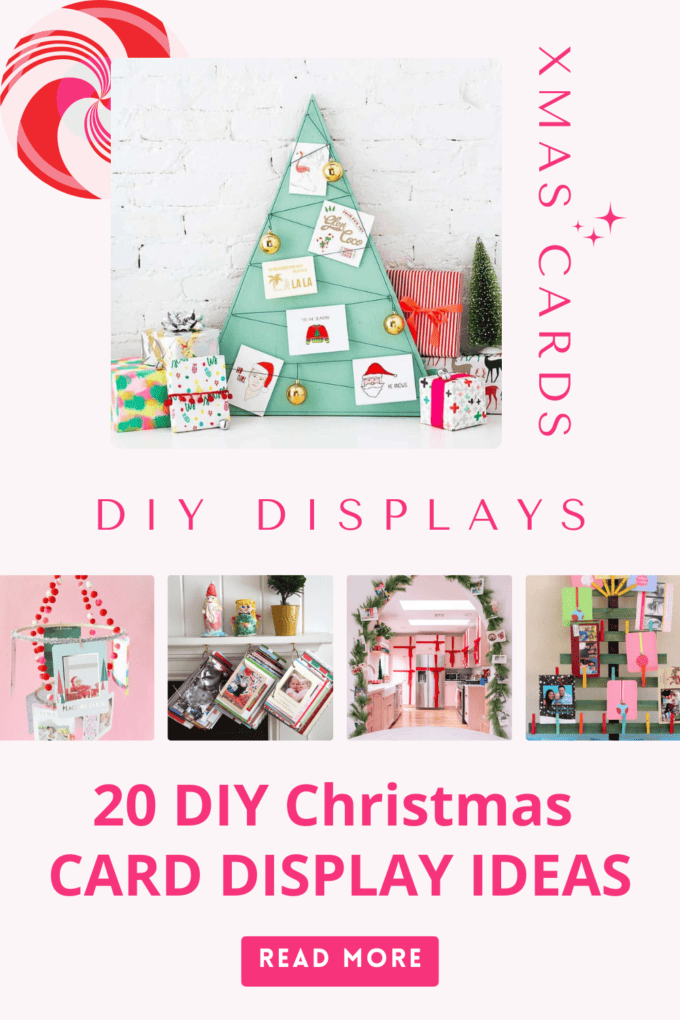 20 DIY Modern Christmas Card Display Ideas