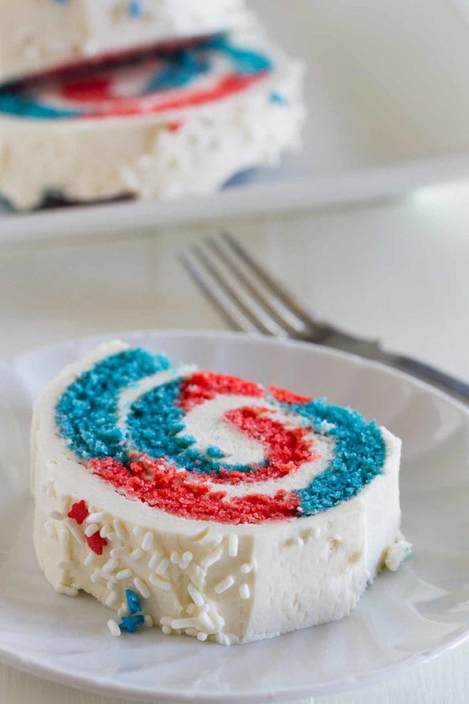 4th of July Cake Roll