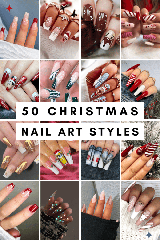 50 Christmas Nail Art Styles