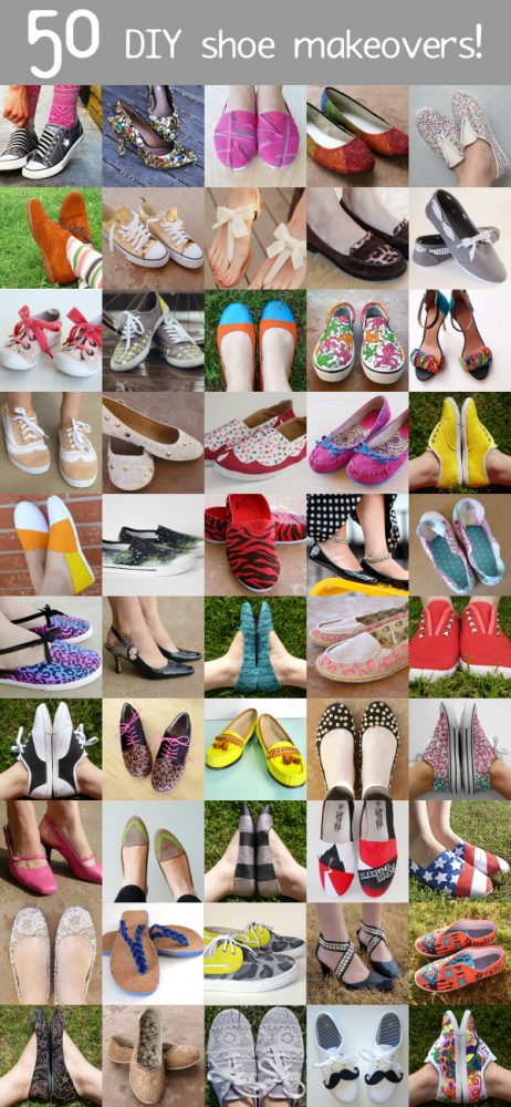 50 DIY Shoe Makeovers!