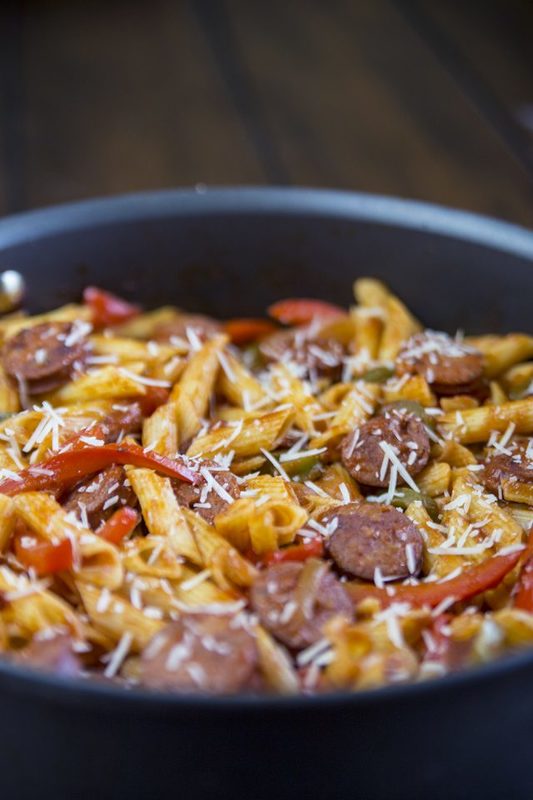 Gluten Free Skillet Sausage Pasta Recipe