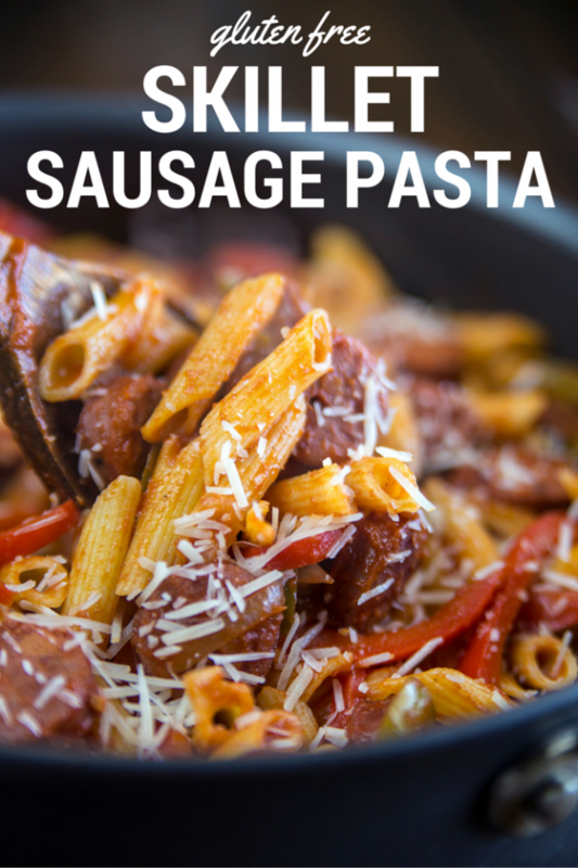 Gluten Free Skillet Sausage Pasta Recipe