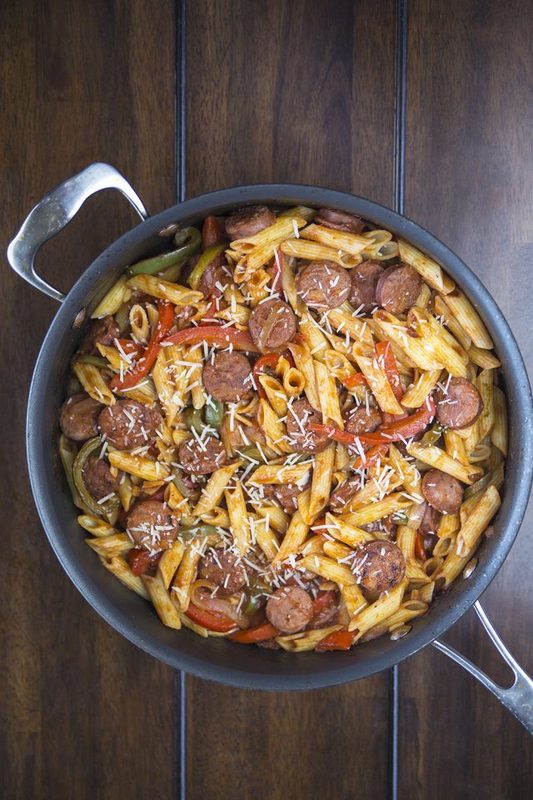 Gluten Free Skillet Sausage Pasta Recipe