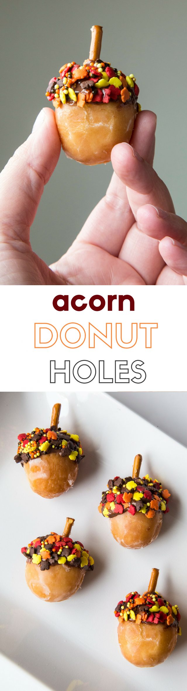 Acorn Donut Holes Fall Recipe