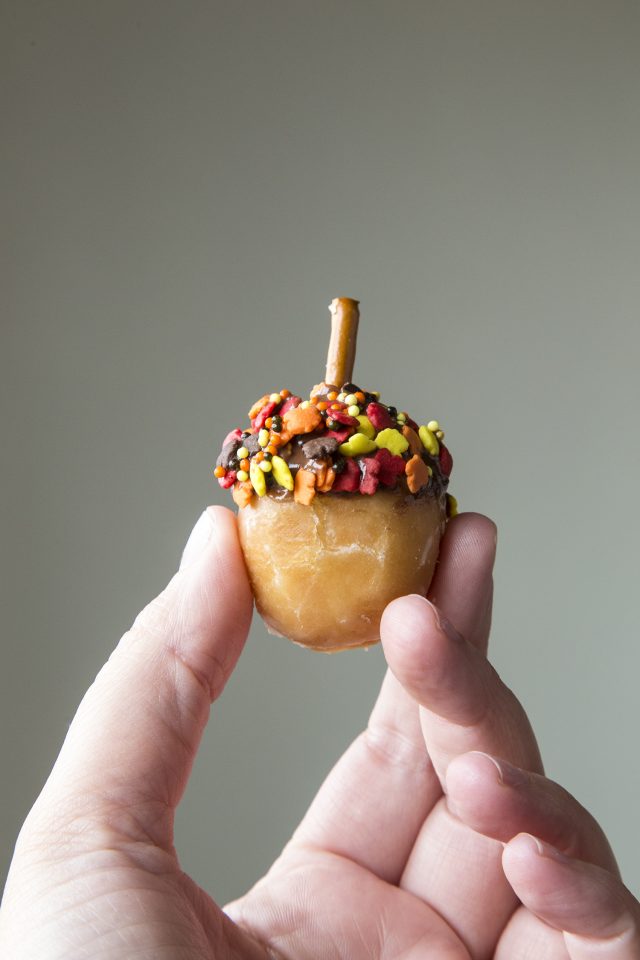 Acorn Donut Holes Fall Recipe