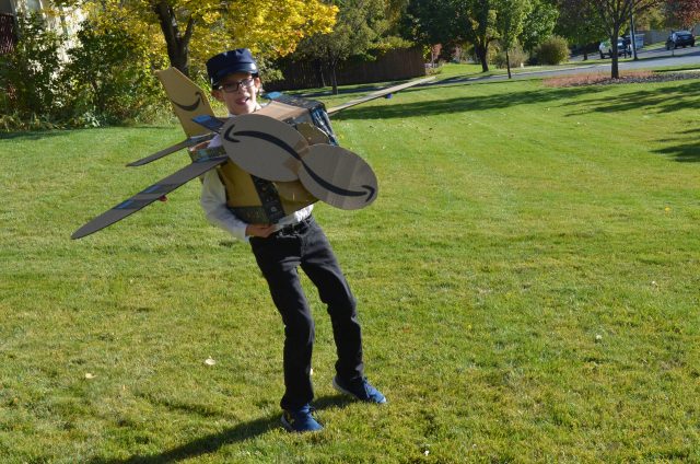 Cardboard Airplane Halloween Costume Tutorial