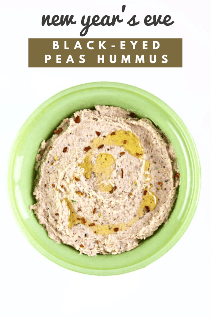 Black-Eyed Peas Hummus Dip Recipe for New Year's Eve