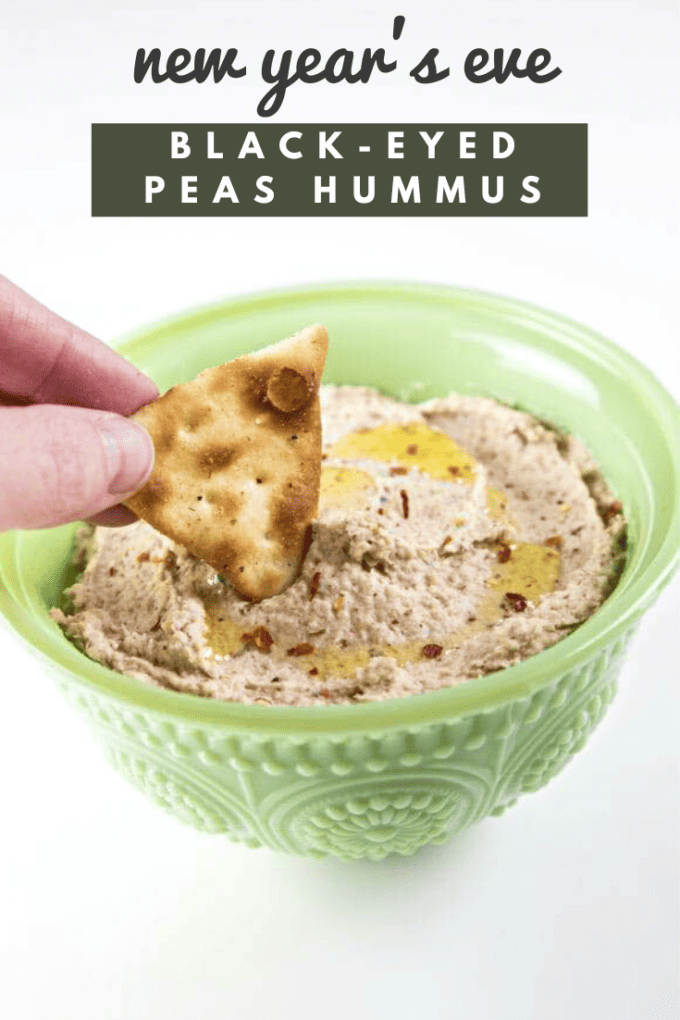 Black-Eyed Peas Hummus Dip Recipe for New Year's Eve