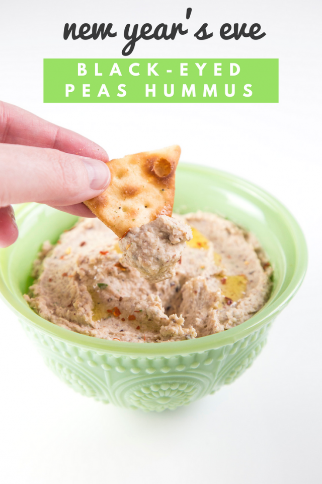 Black-Eyed Peas Hummus Dip Recipe for New Year's Eve