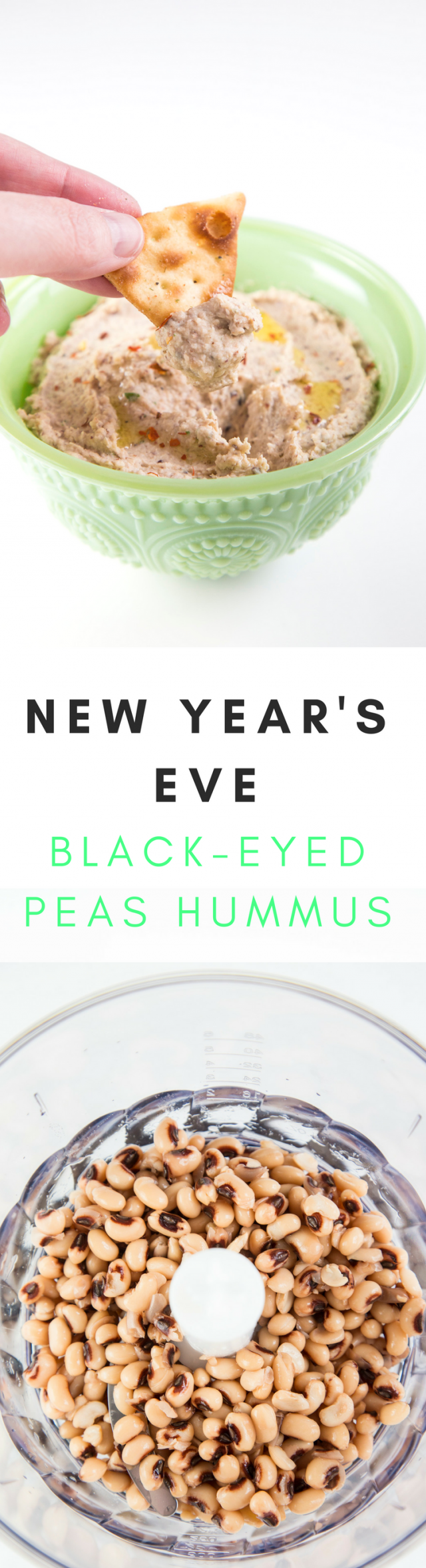 Black-Eyed Peas Hummus Dip Recipe for New Year's Eve