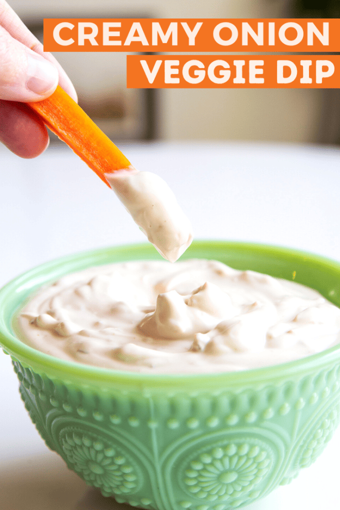 CREAMY ONION VEGGIE DIP