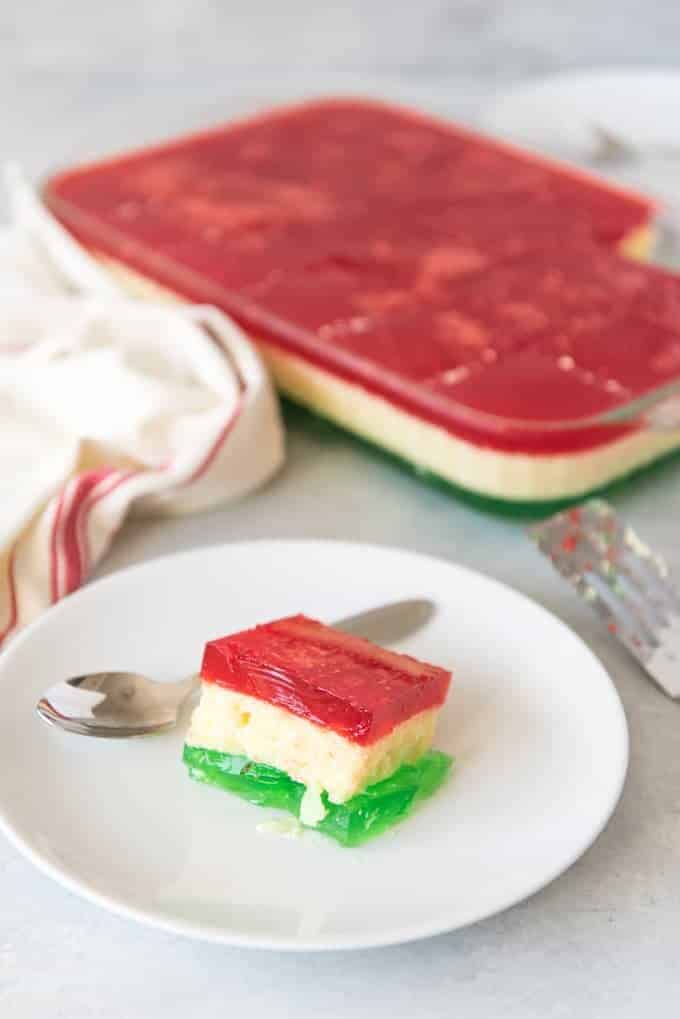 Triple Layer Christmas Jello