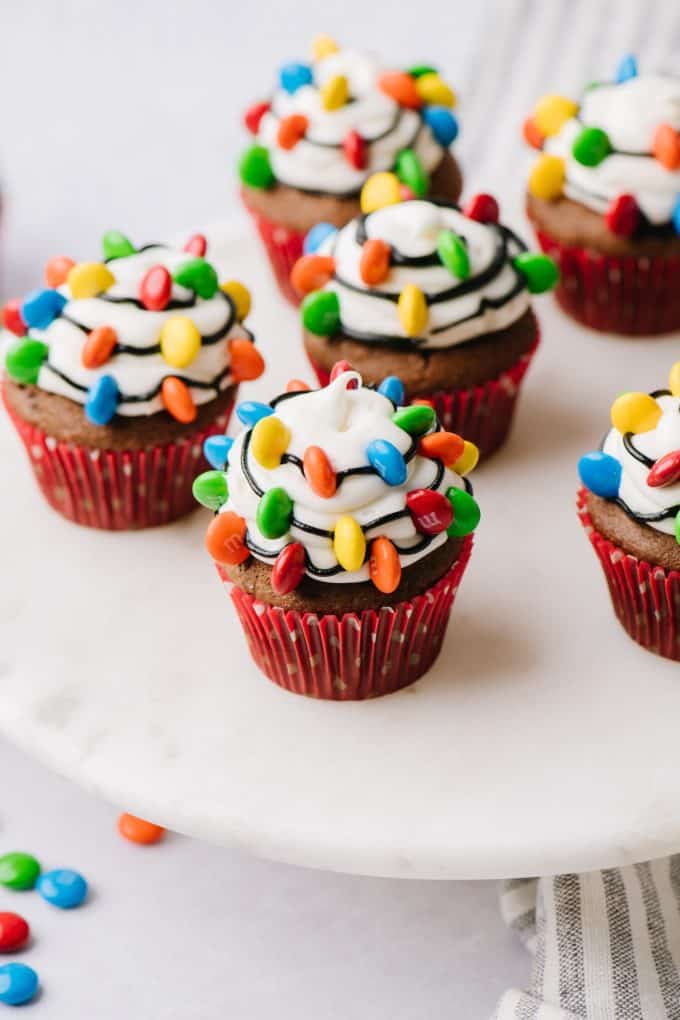 Christmas Light Cupcakes