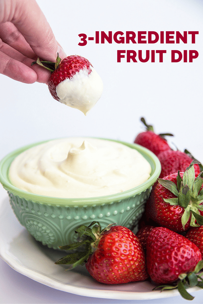 3-Ingredient Creamy Fruit Dip