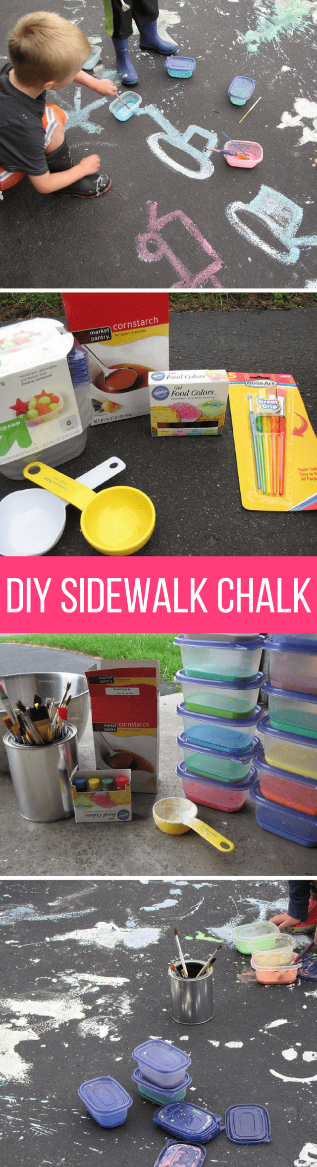 DIY: Homemade Sidewalk Chalk Paint