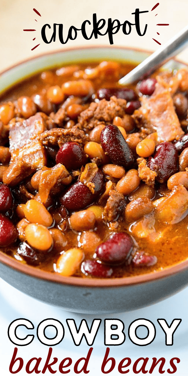 Crockpot Slow Cooker Cowboy Baked Beans Recipe