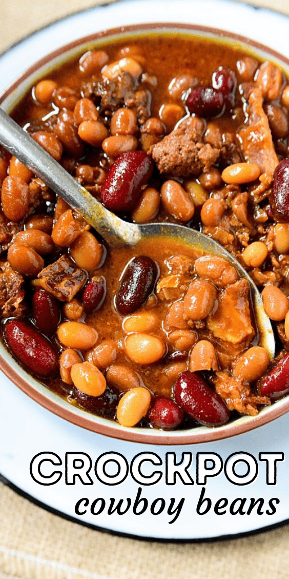 Crockpot Slow Cooker Cowboy Baked Beans Recipe