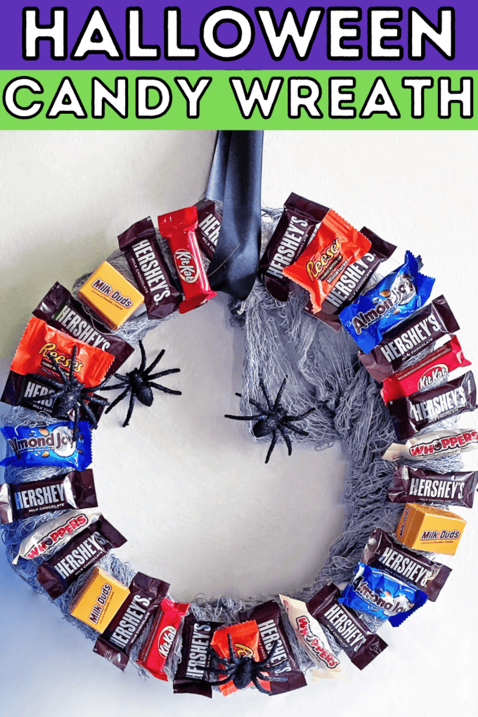 DIY Halloween Candy Wreath