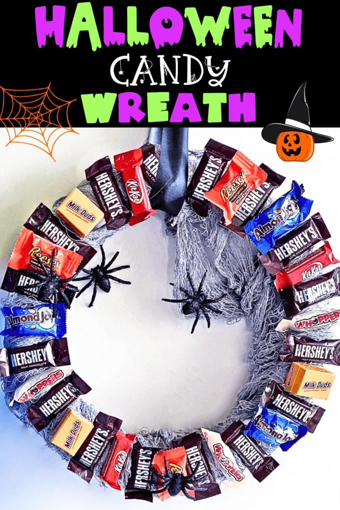 DIY Halloween Candy Wreath