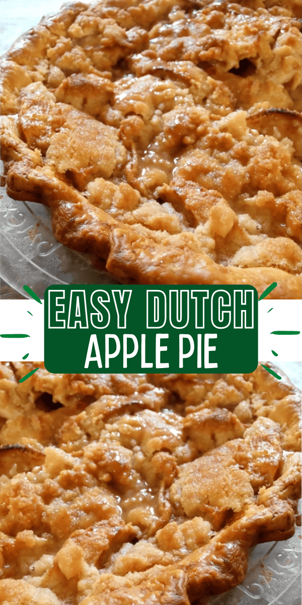 Easy Dutch Apple Pie with Crumb Topping Recipe