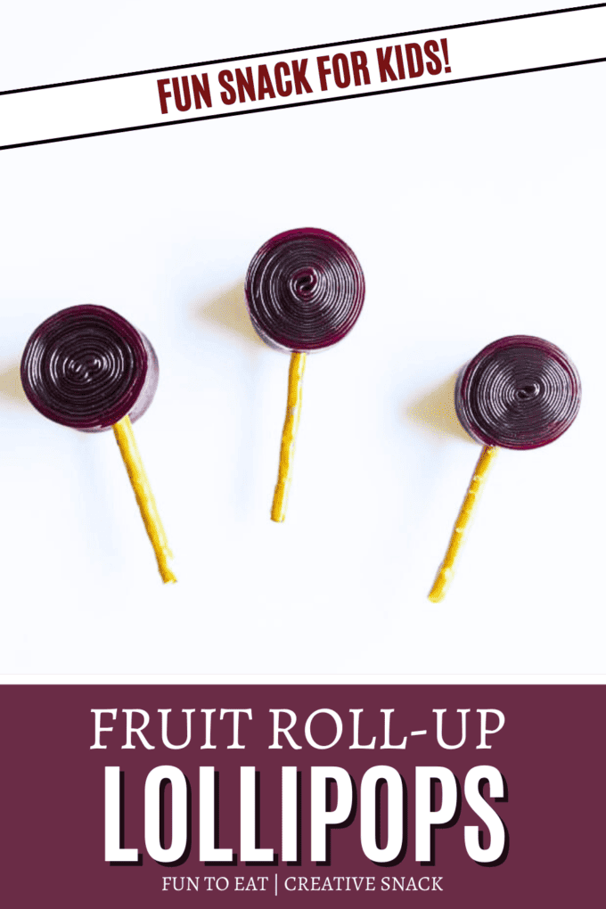 Fruit Roll-Up Lollipop Snack