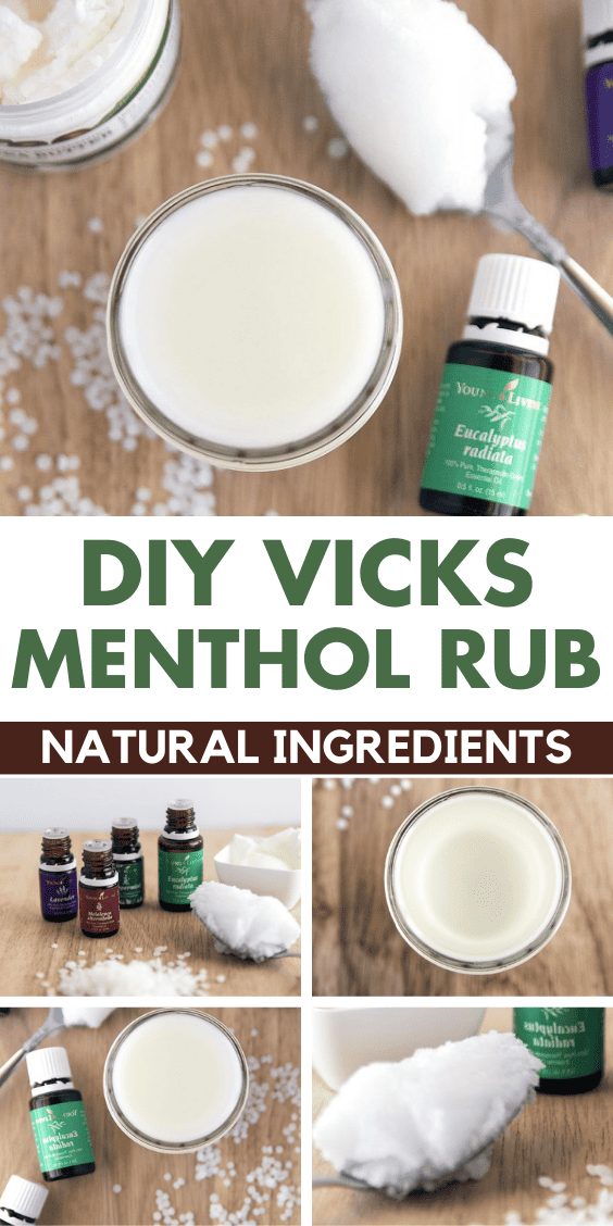 Homemade DIY Vicks Menthol Vapor Rub