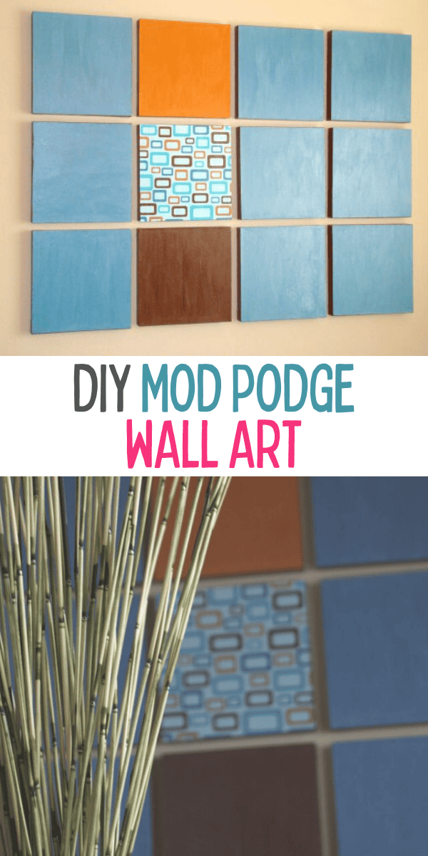 How to Make Modern Mod Podge Wall Art