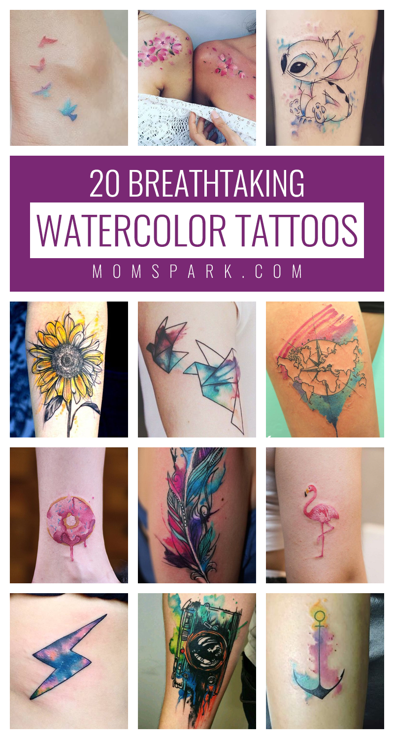 13 Breathtaking Watercolor Tattoos