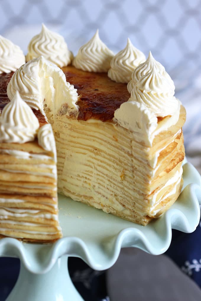 Lemon Mascarpone Crepe Cake Recipe by The Suburban Soapbox