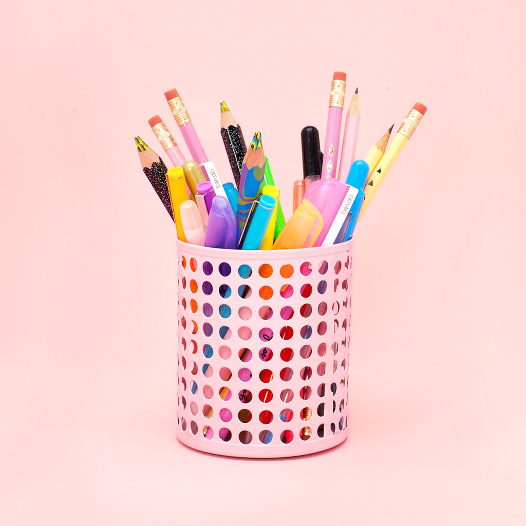 millennial pink pen holder