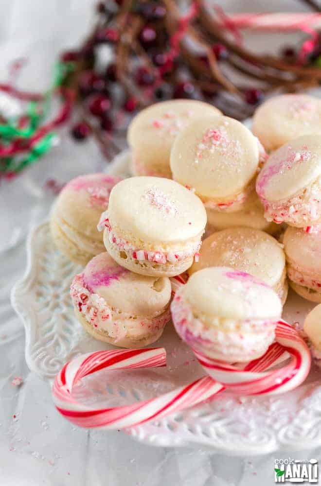 Peppermint Macarons