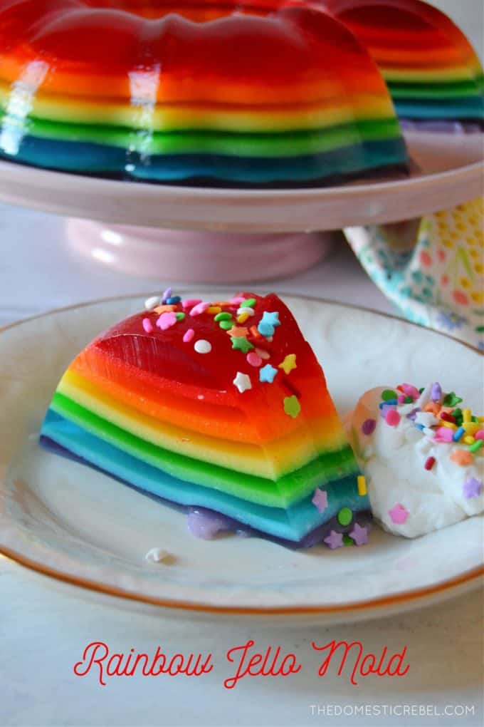 Rainbow Jello Mold