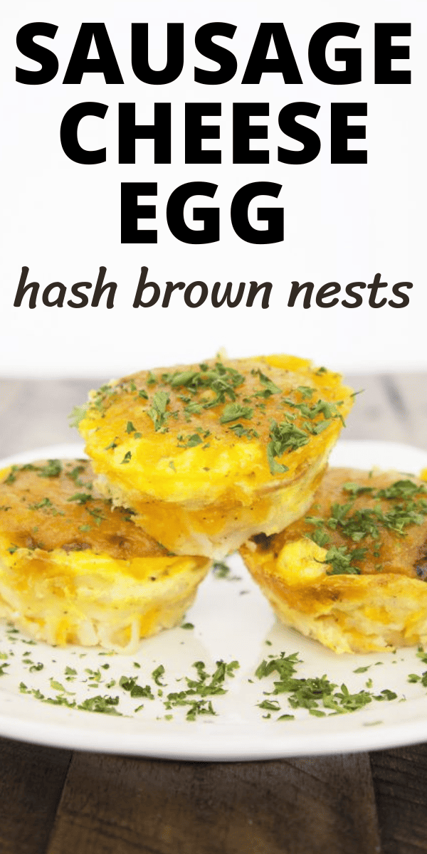 Sausage, Cheese & Egg Breakfast Hash Brown Nests Recipe