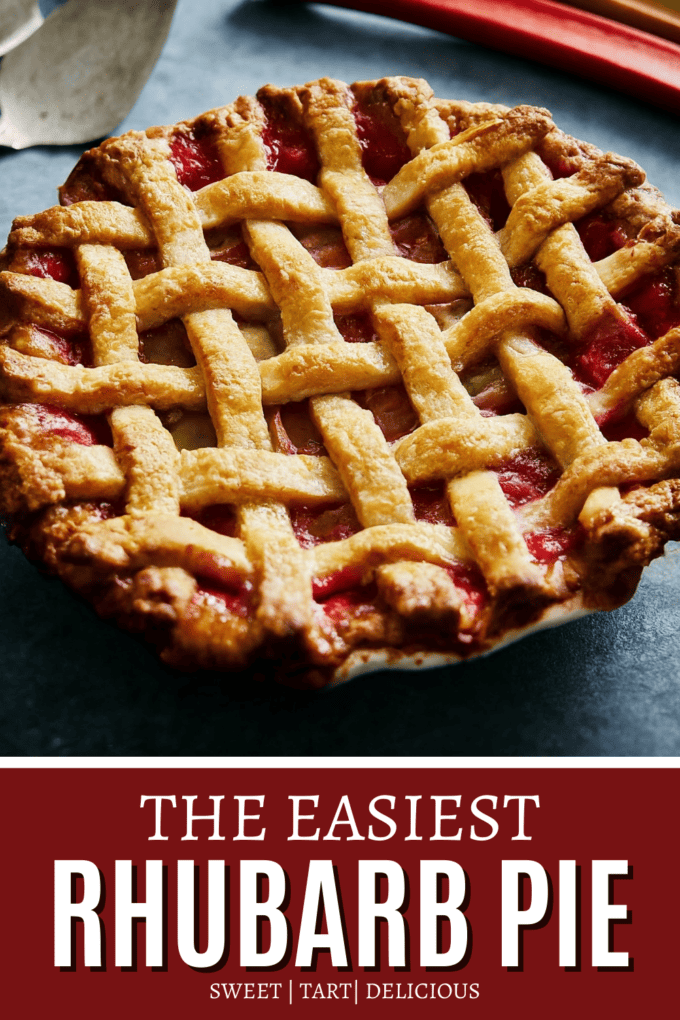 The Easiest Rhubarb Pie Recipe