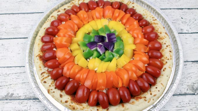 Rainbow Veggie Pizza Recipe